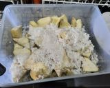 Foto langkah ke 5 dari resep Sukun Kukus Balur Kelapa.