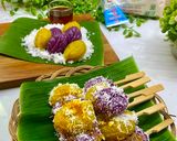 Foto langkah ke 7 dari resep Cenil Ubi Ungu & Cilembu Isi Keju.