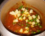A picture of step 5 of Aloo matar mangodi ki sabji.