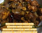 A picture of step 2 of Chilli garlic chicken.