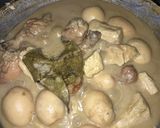 Foto langkah ke 5 dari resep Ayam Telur Bumbu Areh Pendamping Gudeg.