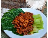 Foto langkah ke 3 dari resep Pokcoy Siram Daging Cincang.