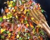 A picture of step 2 of My quick and easy vegetable fried rice.