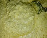 A picture of step 1 of Dhokla e Salsa.