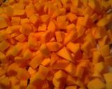 A picture of step 5 of Butternut squash with beef and onions.