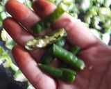 A picture of step 3 of Bitter Gourd fry.