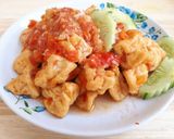 Foto langkah ke 4 dari resep Tahu Asam Manis Pedas.