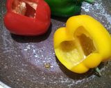 A picture of step 7 of Cheese Maggi stuffed cheese bell pepper.