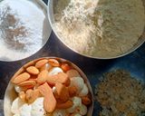 A picture of step 1 of Thand Wale Gond Laddoo.