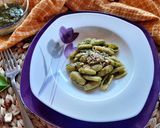 Foto del passaggio 5 della ricetta Gnocchetti con pesto di basilico e nocciole
