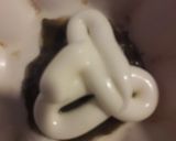 A picture of step 3 of Bread pin wheel sandwich.