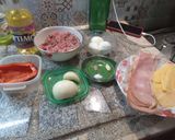 Foto del paso 1 de la receta: Torta hamburguesa de carne picada