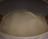 A picture of step 1 of Knafeh Nabulsieh.