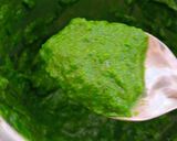 A picture of step 1 of Palak Chole Biryani.