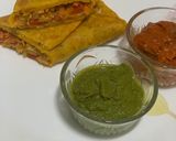 A picture of step 3 of Mix Veggie Besan Wrap { Morning Breakfast }.
