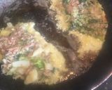 Foto del paso 6 de la receta: Filete de pescado con tortilla de Brocolí y guisantes