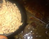 A picture of step 5 of Ogbono soup with white amala.