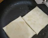 A picture of step 7 of Tricolour meetha paratha with meetha sauce.