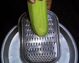 A picture of step 1 of Doodhi Halwa.