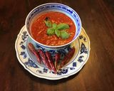 A picture of step 3 of California Farm Perfect Sriracha Pepper Sauce.