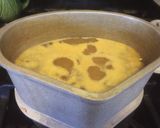 A picture of step 1 of Safed Urad Dal (whole white Urad Dal).