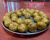 A picture of step 5 of Rajasthani aloo pyaaz kachori.