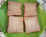 A picture of step 1 of Millet bread sandwich.