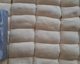 A picture of step 9 of Turkish Borek rolls (granny's version).