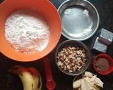 A picture of step 1 of Banana peanut cheese cookies.