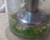 A picture of step 2 of Podina ke chutnney.