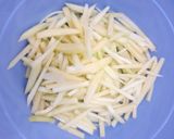 Foto langkah ke 1 dari resep Tumis buah pepaya muda saus teriyaki.