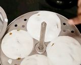 A picture of step 3 of Chicken idli recipe - chicken stuffed idli - idli recipes.