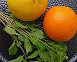A picture of step 1 of Grapefruit/Orange/Mint Detox.