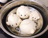 Hình bước làm 7 của món Làm bánh bao chuột xinh đón năm mới nào !