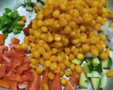 A picture of step 2 of Corn chaat.