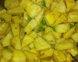 A picture of step 7 of Methi bunda.