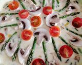 Foto del paso 7 de la receta Quiche de espárragos y champiñones