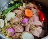 Foto del paso 1 de la receta: Fríjol🫘Cargamanto, con Paticas de Cerdo🐽en Olla Express...!
