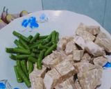 Foto langkah ke 1 dari resep Tumis Tempe Kacang Panjang.