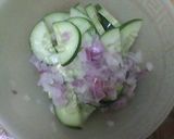 A picture of step 1 of Mango Cucumber Salad.
