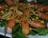 A picture of step 8 of Sausage spaghetti.
