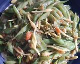 Foto langkah ke 9 dari resep Oseng Pedis Buncis Bunga Pepaya.