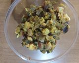 A picture of step 3 of Karela sabji.