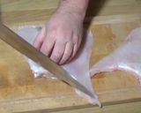 A picture of step 2 of Skate wing with a brown butter and caper sauce.