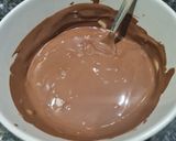 A picture of step 9 of Millionaire's Shortbread.