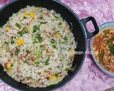 A picture of step 16 of Vegetables Fried Rice.