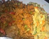 A picture of step 6 of Tomato fried rice with shredded beef.