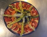 Une image de l'étape 6 de Salade surprise au poisson carottes tomates poireaux et pommes de terre.
