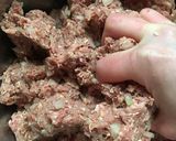 A picture of step 2 of Easy Comfy Stewed Napa Cabbage Rolls (Stuffed Cabbage) with Oats.