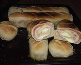 Foto del paso 9 de la receta: Pan casero relleno de jamón y queso 😱